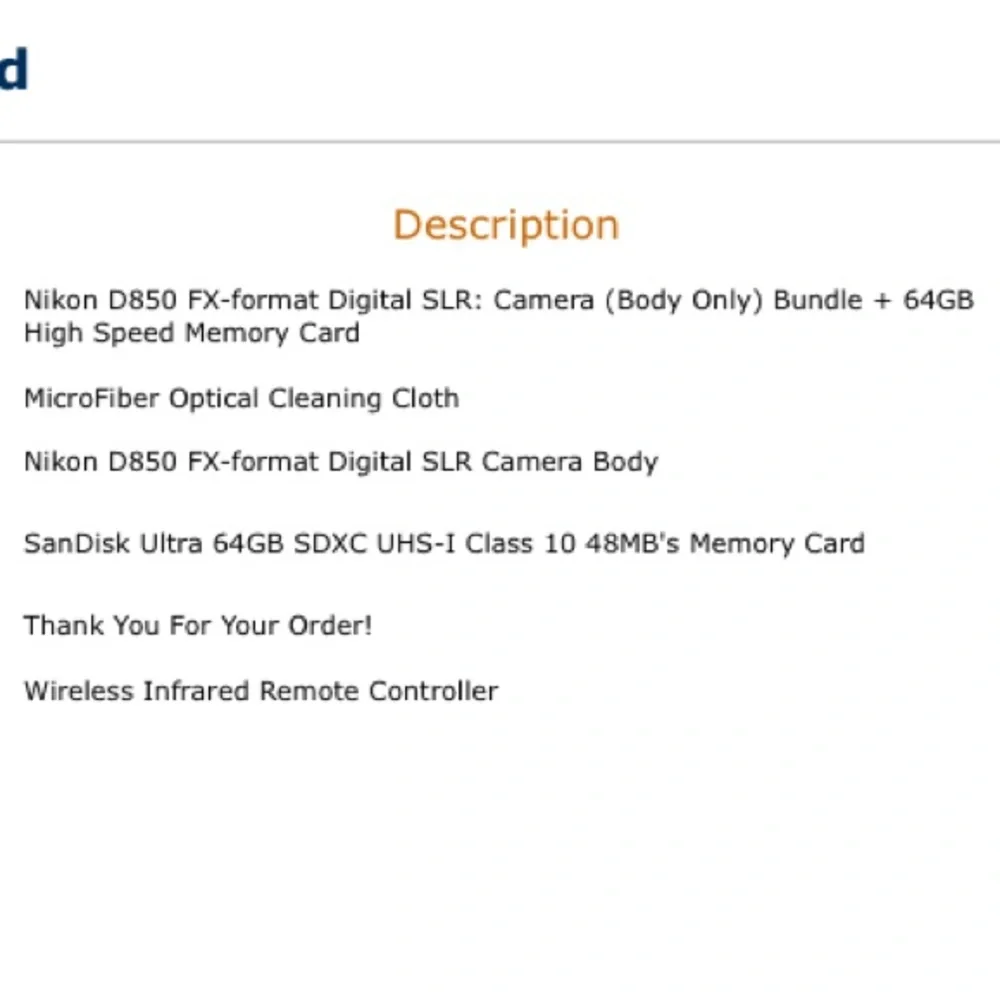 Nikon camera w/accessories